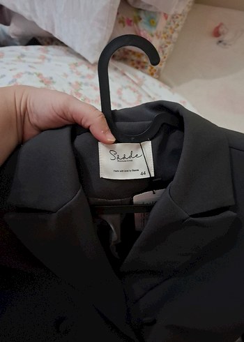 Gri Kadın Düğmeli Blazer Ceket - Görsel 6