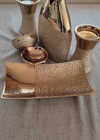 Parlak Altın Renkli Dekoratif salon aksesuarları - Görsel 3