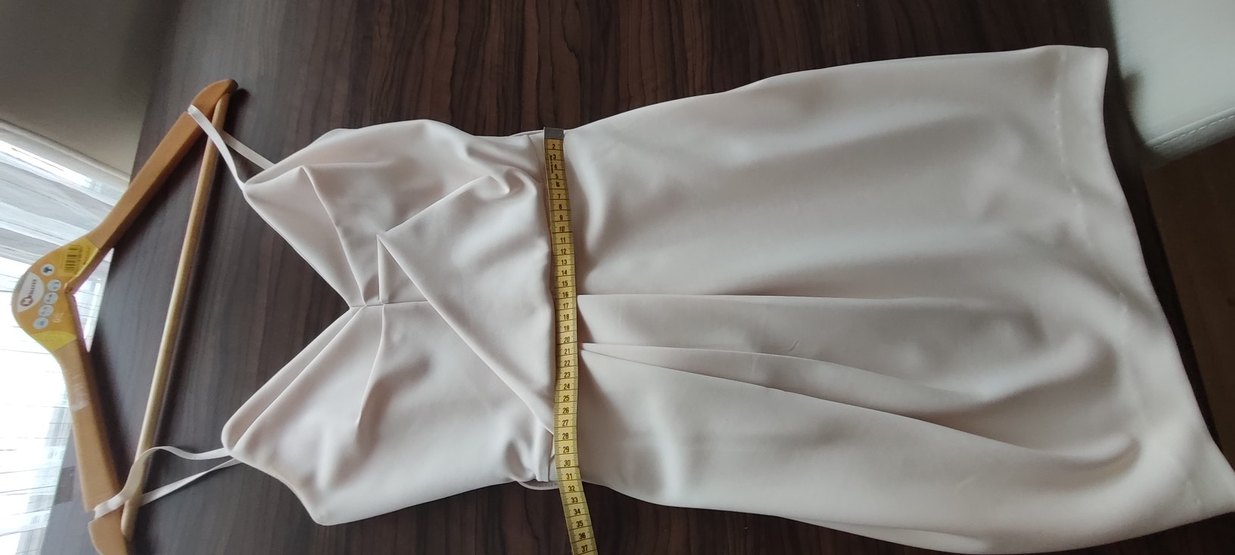 Pudra Pembe Drapeli Midi Strappy Elbise - Görsel 5