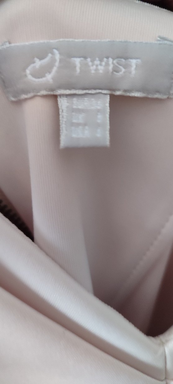 Pudra Pembe Drapeli Midi Strappy Elbise - Görsel 3