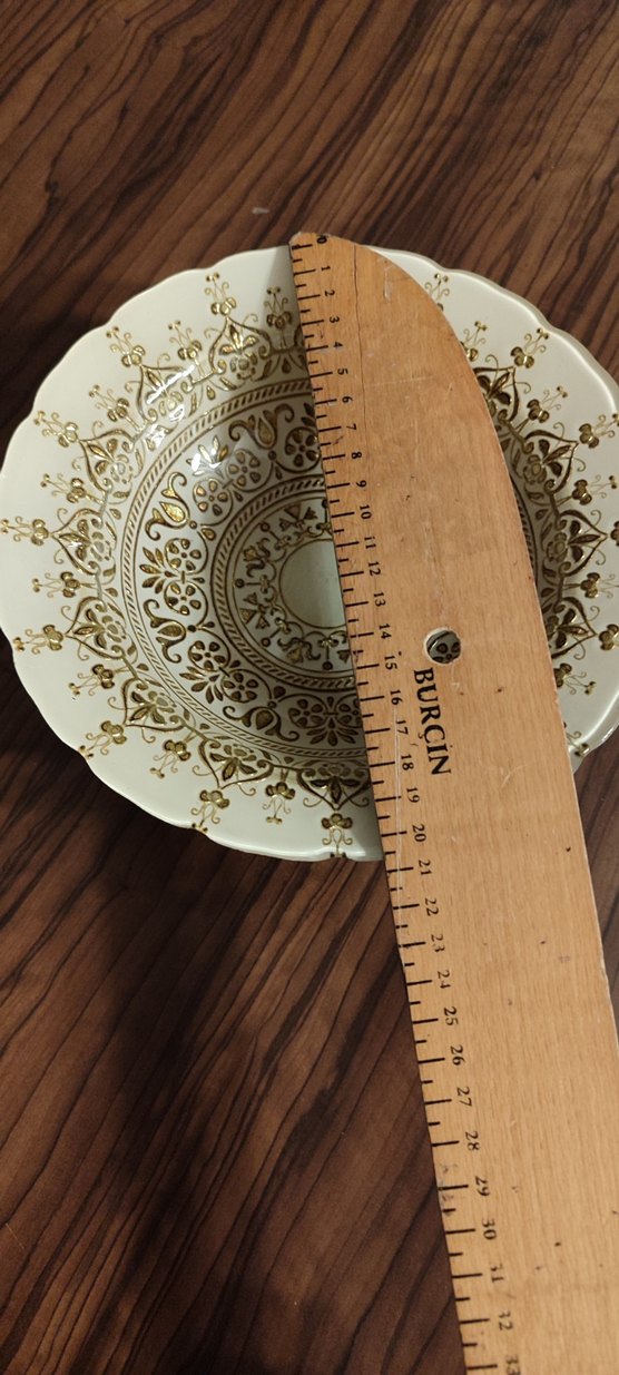 Karaca Nakışlı Altın Desenli Tabak - Görsel 4