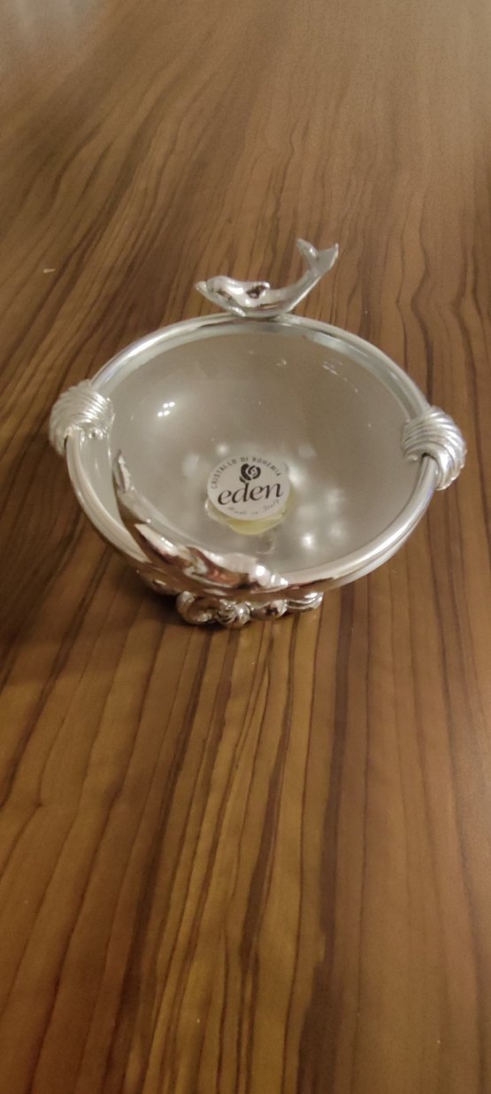 Gümüş ayaklı Dekoratif şekerlik - Görsel 3