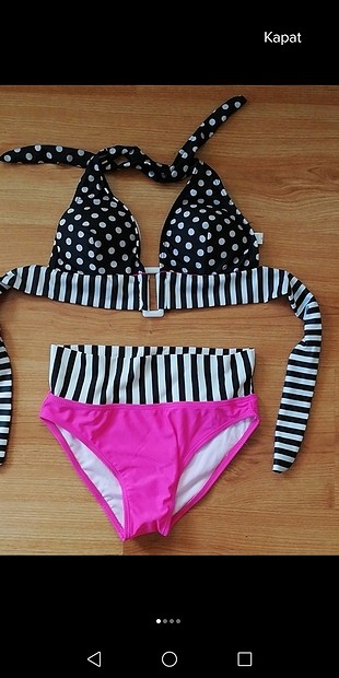 Bayan puantiyeli bayan bikini
