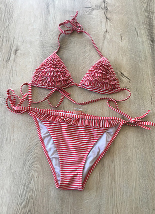 Diğer Tiffany marka Kırmızı beyaz bikini 