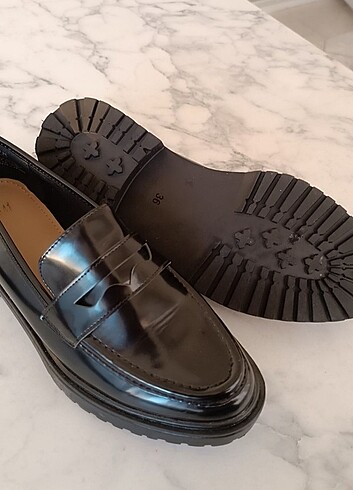 36 Beden siyah Renk Loafer Ayakkabı 