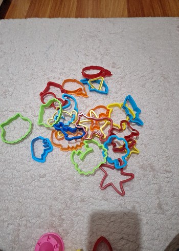  Beden Renk Renkli Plastik Kurabiye Kalıpları