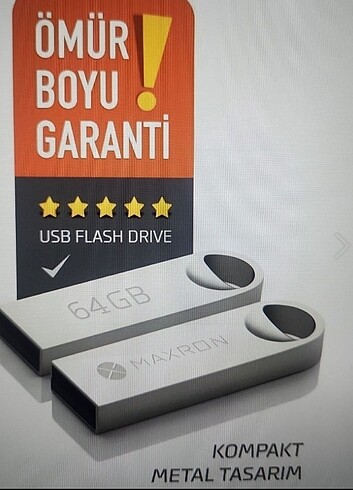  Beden 64 GB usb bellek