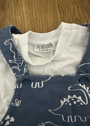 Erkek Bebek Baskılı Salopet - Görsel 2