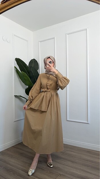 Kylie model elbise gold