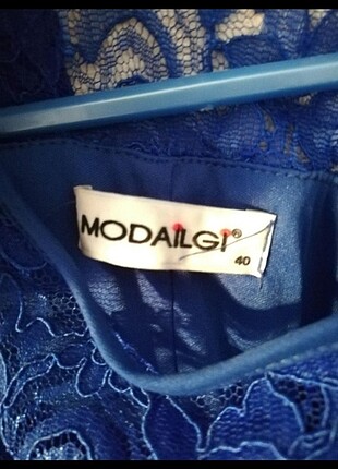 Modaİlgi Gece Elbisesi Saks Mavi - Görsel 2