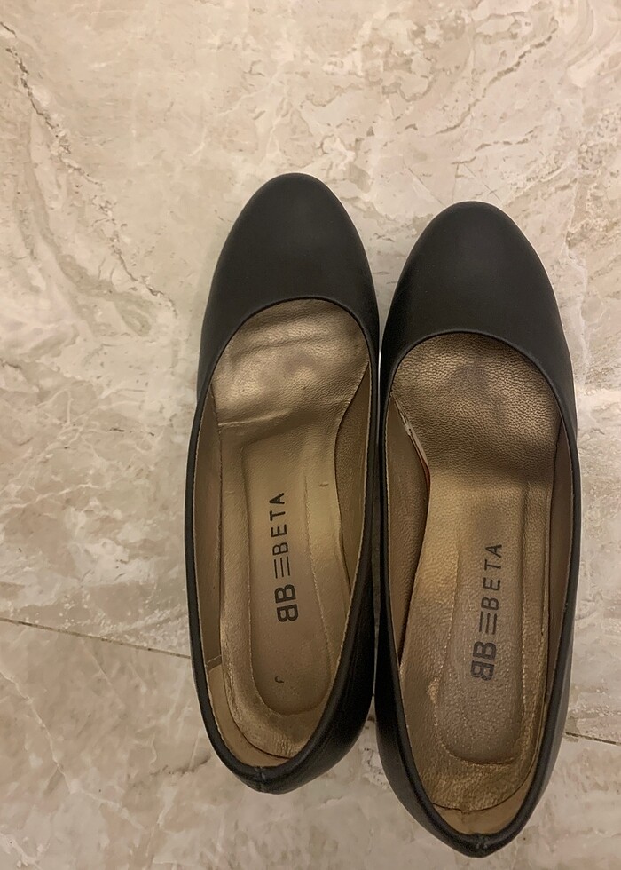 Beta hakiki deri el yapımı topuklu - Görsel 2