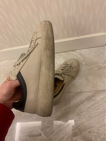 Nine west içi dışı  deri spor ayakkabı snekar - Görsel 6