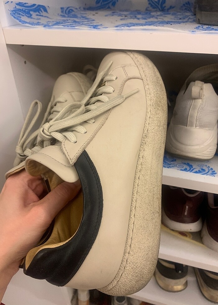 Nine west içi dışı  deri spor ayakkabı snekar - Görsel 3