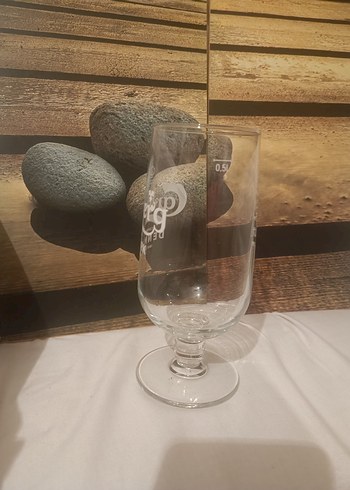 American Vintage Carlsberg Baskılı Ayaklı Bira Bardağı