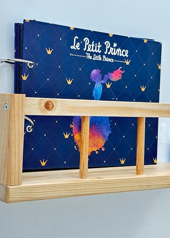 Ahşap Montessori Askılı Raf &Kitaplık - Görsel 2