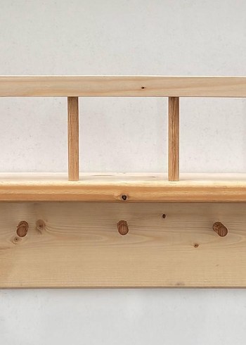 Ahşap Montessori Askılı Raf &Kitaplık - Görsel 5