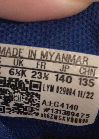 23 Beden Erkek Çocuk Lacivert Adidas Spor Ayakkabı