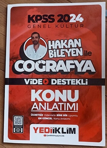 Hakan Bileyen Kpss Coğrafya Konu Anlatım kitabı 