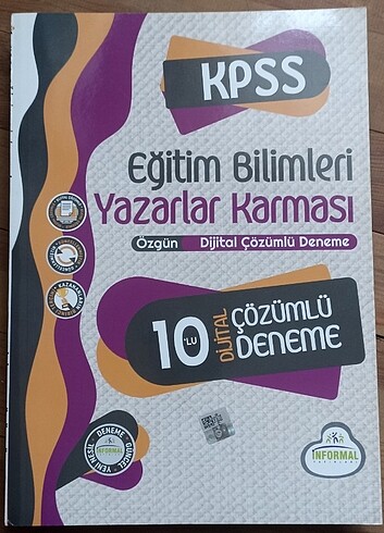 İnformal Yayınları Eğitim Bilimleri 10'lu Deneme 