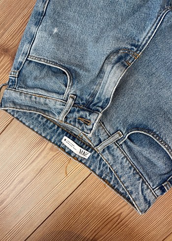 Kadın Gri Bol Kesim Denim Jean kargo - Görsel 2