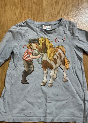 Kız Çocuk Gri Uzun Kollu Baskılı Tişört - Görsel 3