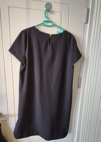 Siyah Basic Hamile Midi Elbise - Görsel 3