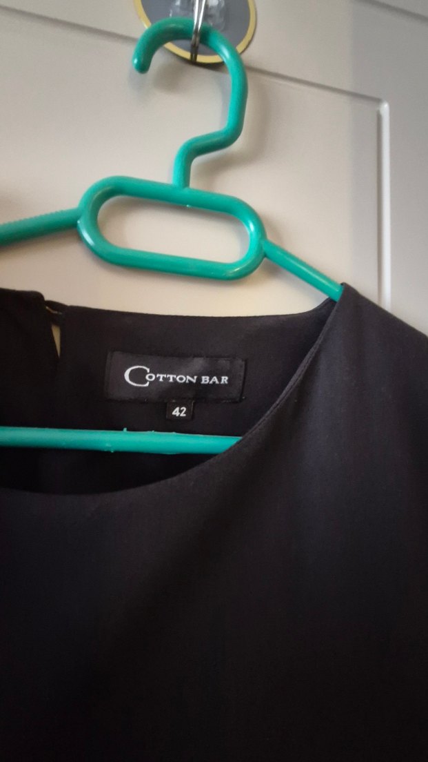 Siyah Basic Hamile Midi Elbise - Görsel 2