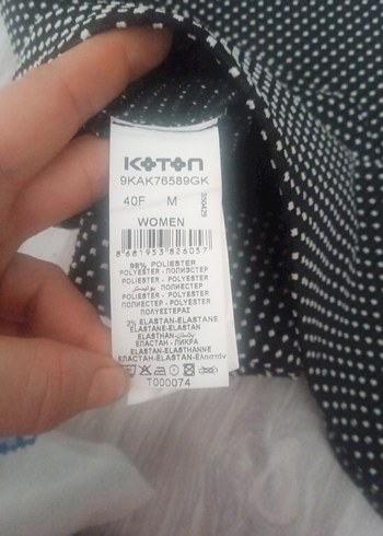 Puantiyeli Siyah Midi Kalem Etek - Görsel 2