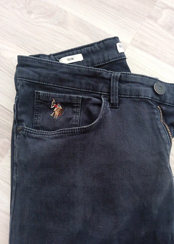 Polo Lacivert Regular Fit Denim Erkek Pantolon - Görsel 3