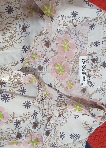 Kadın Bej Çiçekli Bohem Bluz - Görsel 3