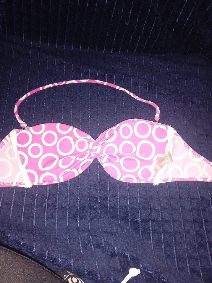 Victoria 's Secret Pembe Desenli Strappy Bikini Üstü - Görsel 2