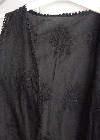 kadın yelek püsküllü siyah işlemeli - Görsel 3