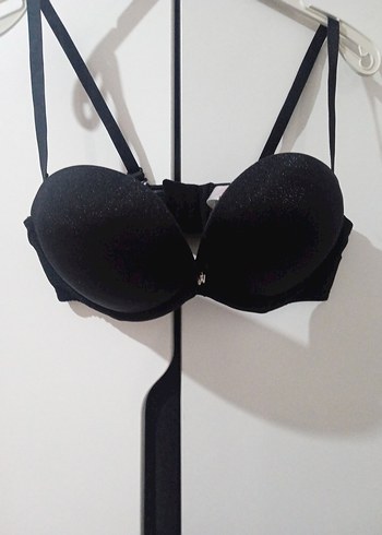 Suwen Siyah Minimalist push-up duble dolgu Midi Sütyen - Görsel 2