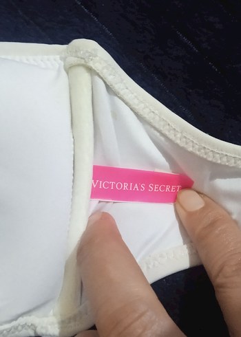 Victoria's Secret Beyaz Payetli Strappy Bikini Üstü - Görsel 5