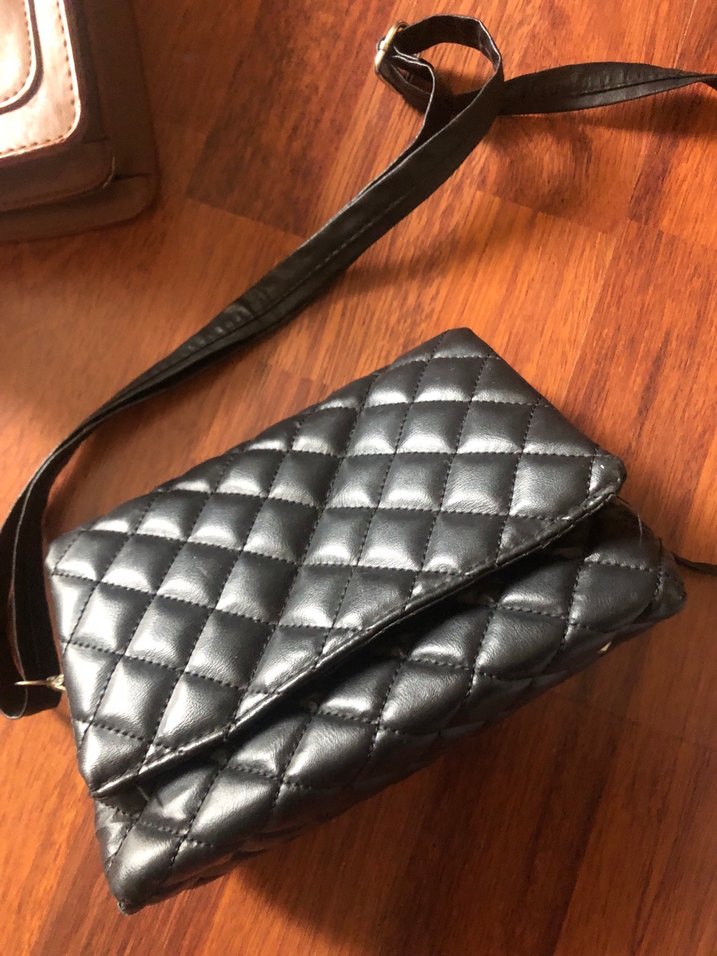 Deri Kapitone Kahverengi Kadın Çanta - Görsel 2