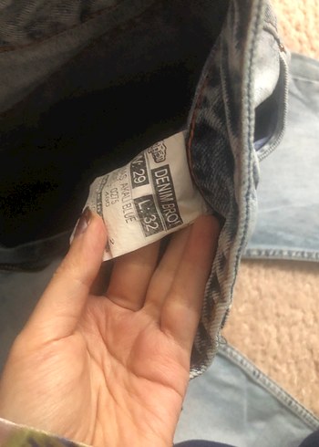 Batik Desenli Salaş  Kot Pantolon - Görsel 3