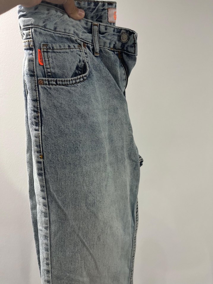 Batik Desenli Salaş  Kot Pantolon - Görsel 2