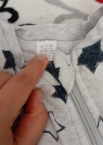 LC Waikiki Gri Yıldız Desenli uyku Tulumu 2