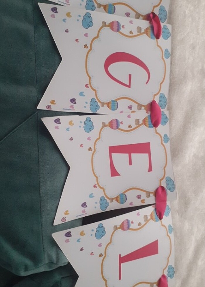 Hoşgeldin bayrağı - Görsel 2