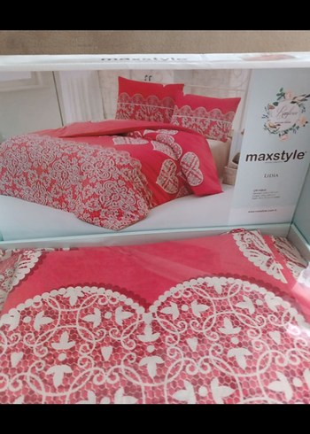 Maxstyle Pembe Desenli Nevresim Takımı