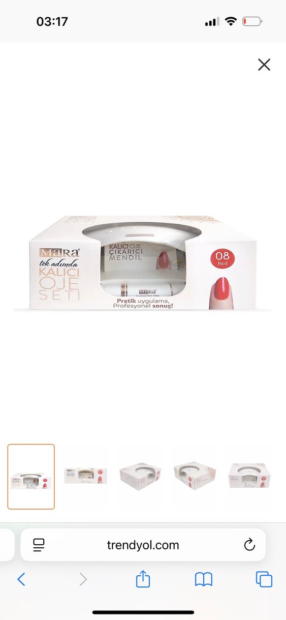 Mara Kalıcı Kırmızı Oje Seti 08 - Görsel 2