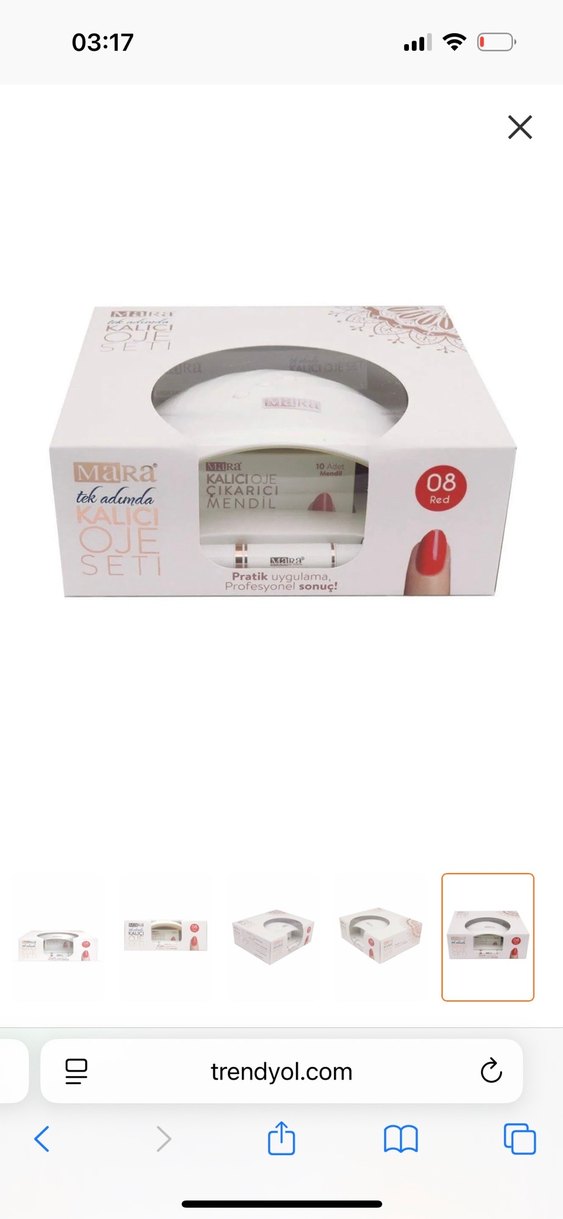 Mara Kalıcı Kırmızı Oje Seti 08 - Görsel 4