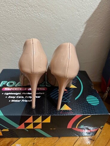 36 Beden ten rengi Renk stiletto ayakkabı