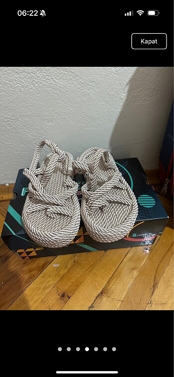 36 Beden ten rengi Renk sandalet