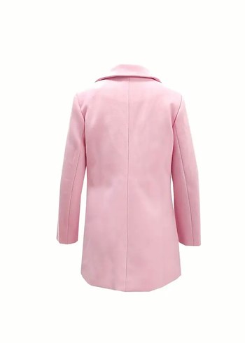 Trendyol & Milla Pembe Çift Düğmeli Kaban