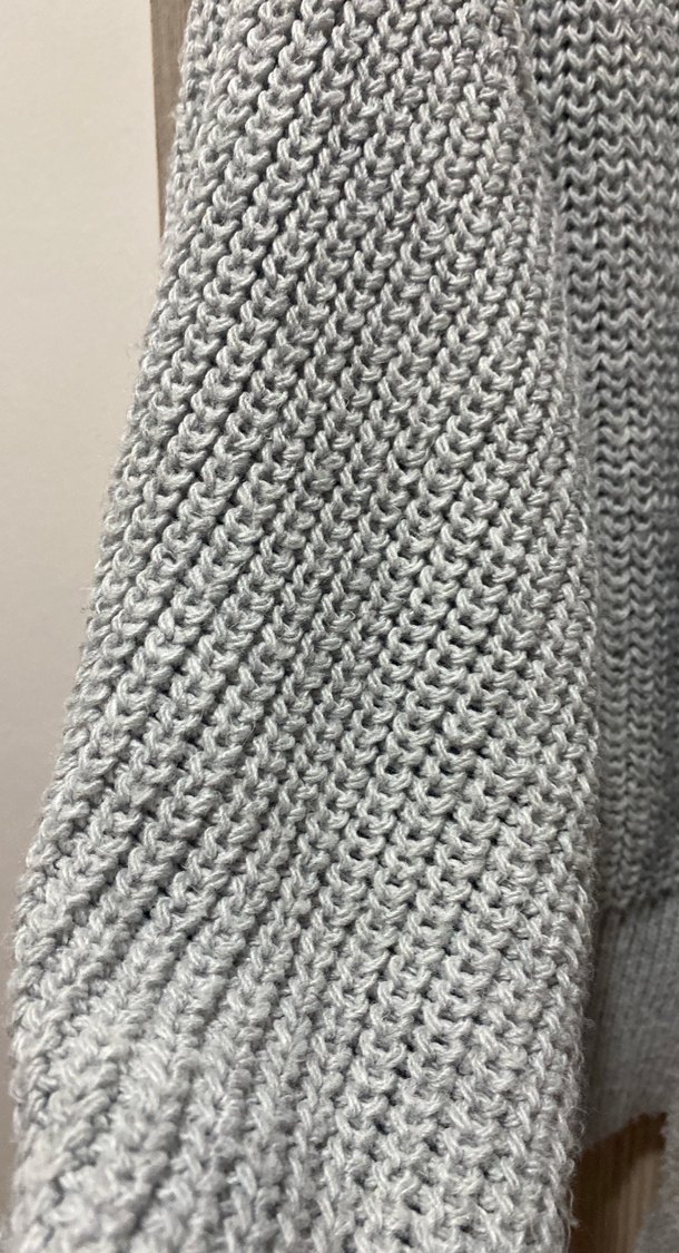 Gri Örgü Kadın Hırka Bağlamalı - Görsel 3