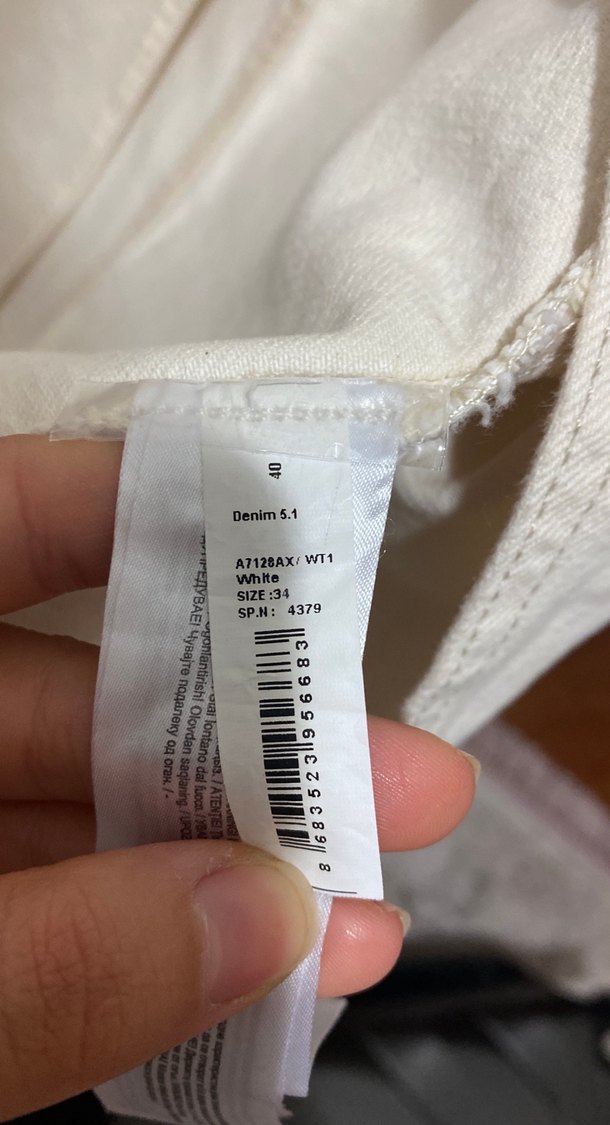 DeFacto Beyaz Düğmeli Midi Kadın Kot Pantolon - Görsel 4