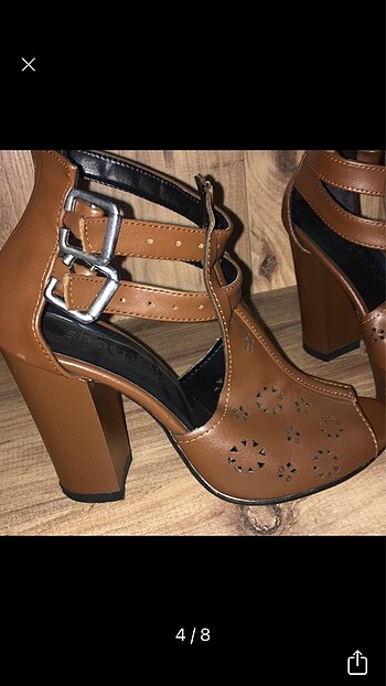 diğer Beden kahverengi Renk Shoepink Taba Topuklu Ayakkabı