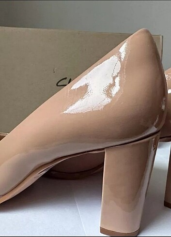 40 Beden Clarks rugan kalın topuklu ayakkabı