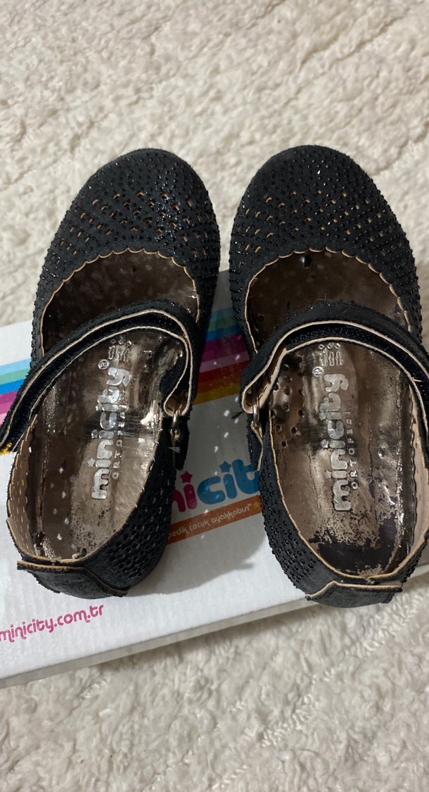 Siyah Kız Çocuk Babet Ayakkabı - Görsel 4